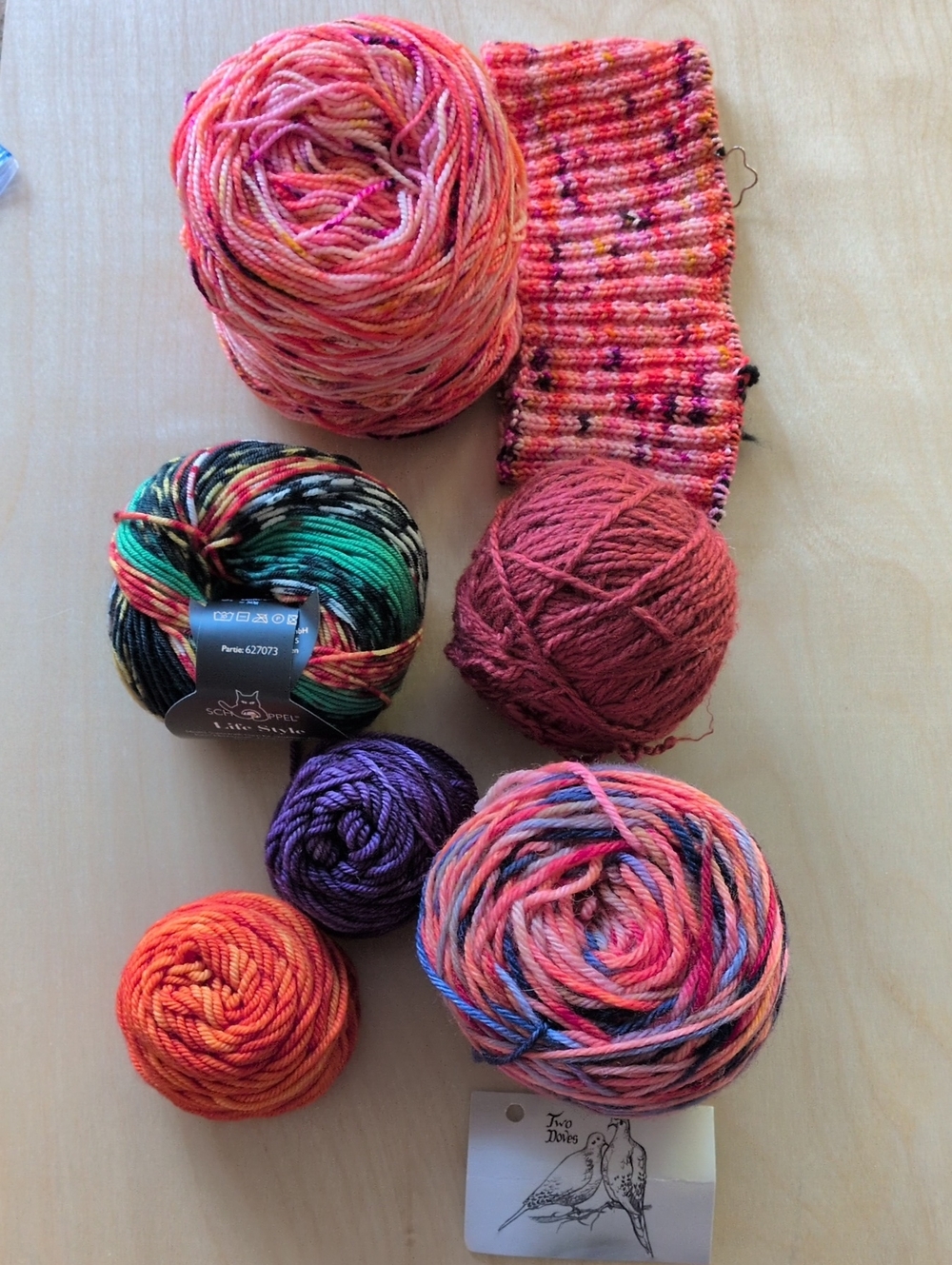 Clearance! Wool Yarn-  Spooky Fall Mix And More De-stash!
